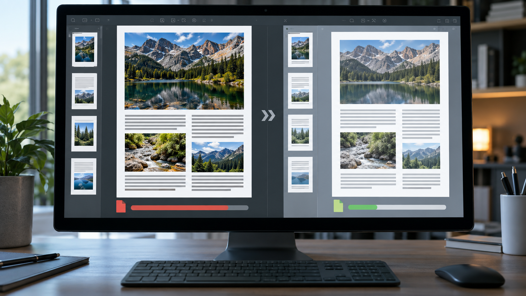 تأثير الصور عالية الدقة على حجم ملف PDF