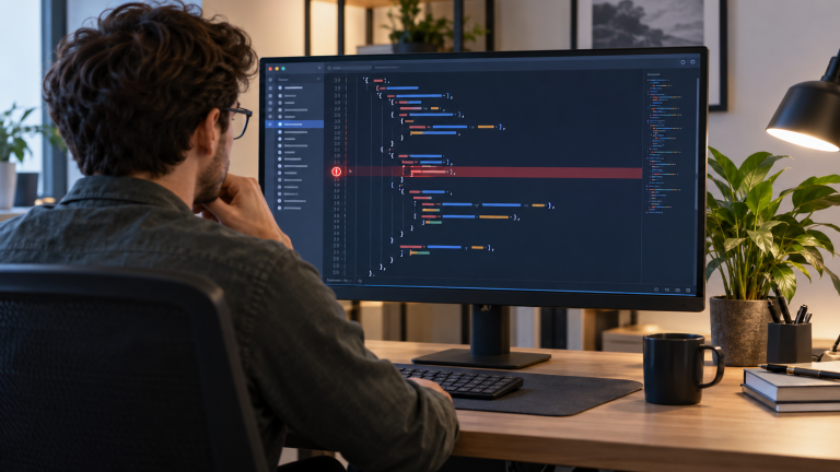فحص أخطاء JSON وتصحيح البنية