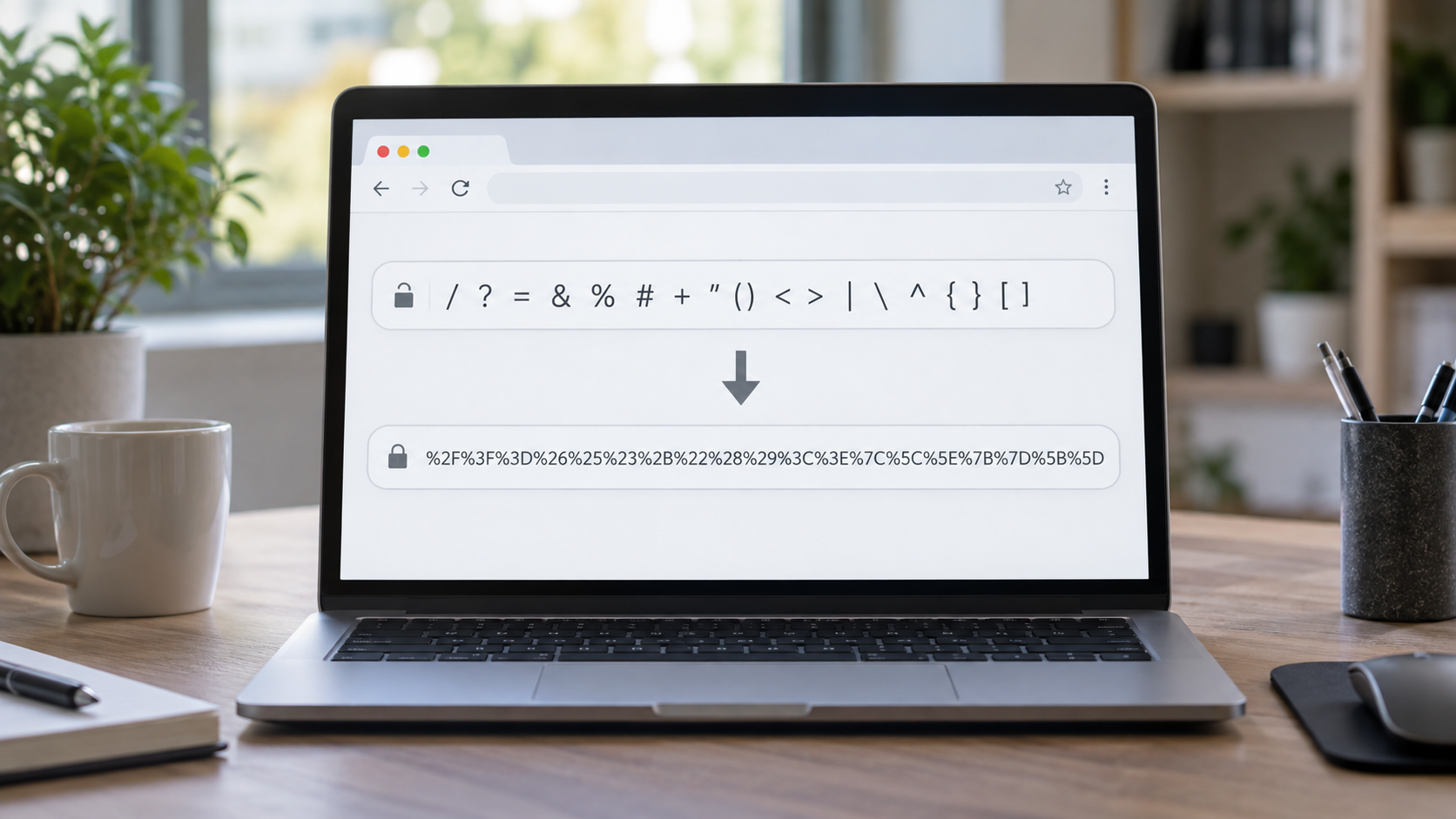 أجزاء عنوان URL ومكان استخدام percent encoding