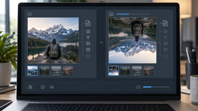 صورة تظهر باتجاه مختلف بعد الرفع بسبب بيانات EXIF