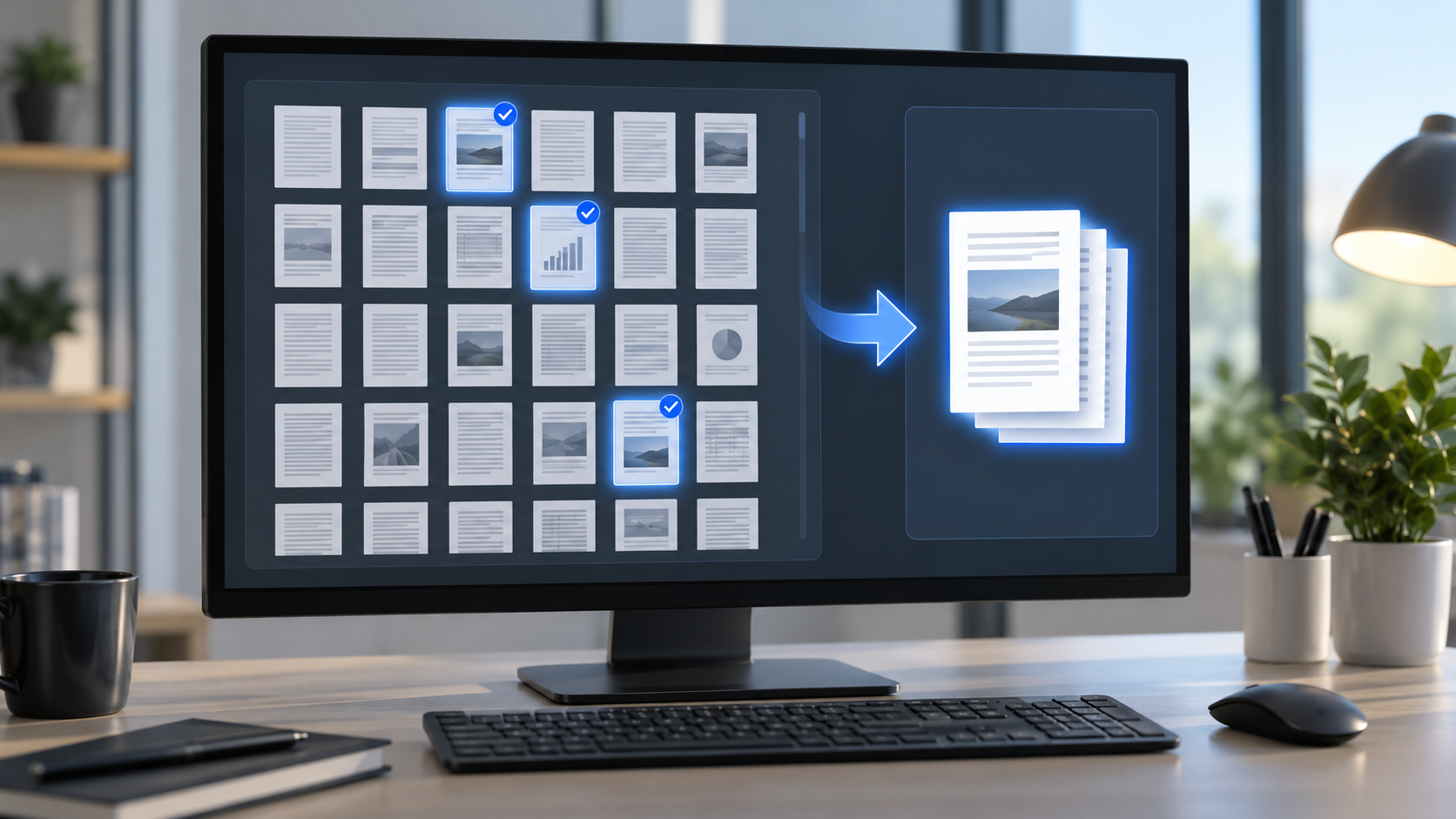 اختيار صفحات محددة من ملف PDF لاستخراجها في ملف مستقل